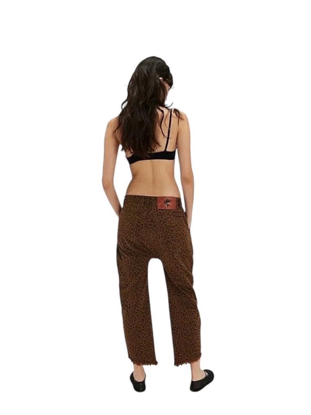 Free People One Teaspoon Cheetah Sinner barrel jeans - Tobacco - Picture 2 of 9